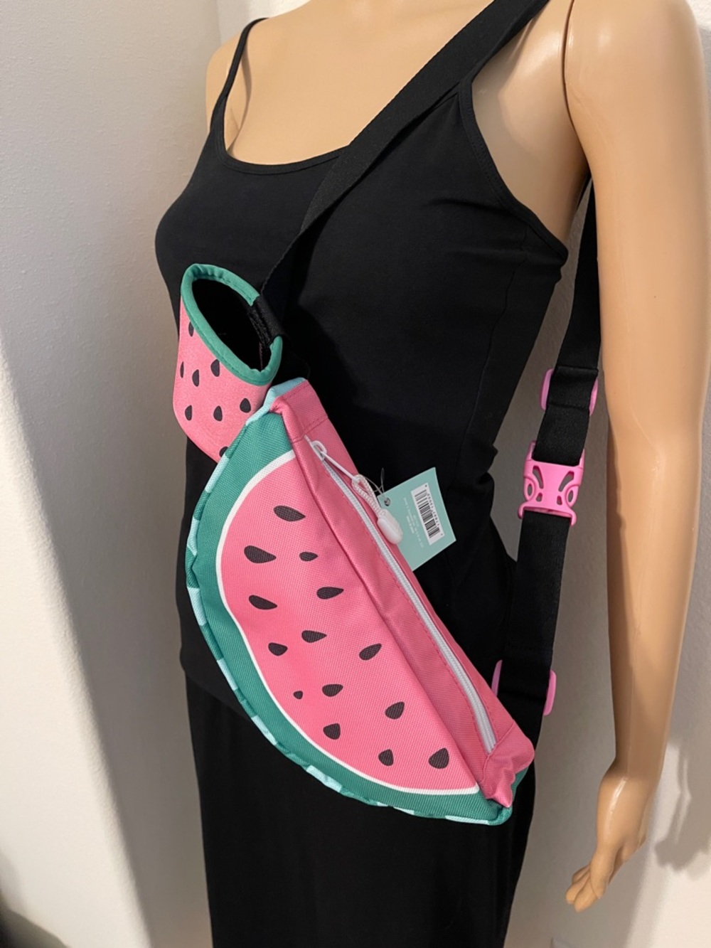 NWT Watermelon Slice Fanny Pack or Shoulder Pack and Can Cozy